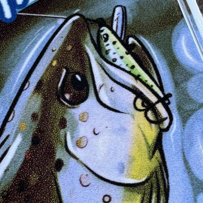 PREZENT DLA WĘDKARZA - Zestaw laminowanych naklejek 9 sztuk!