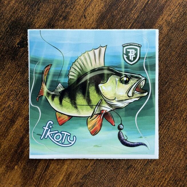 PREZENT DLA WĘDKARZA - Zestaw laminowanych naklejek 9 sztuk!