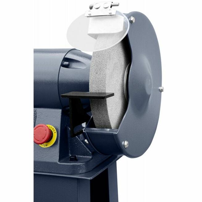 Przemysłowa szlifierka dwutarczowa CORMAK M250S z podstawą