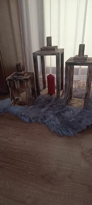 Choinki drewniane, ozdoba