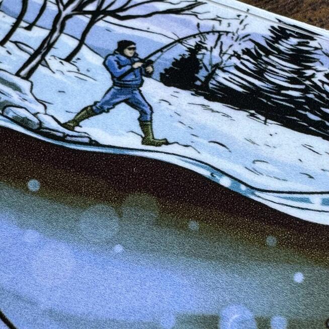 PREZENT DLA WĘDKARZA - Zestaw laminowanych naklejek 9 sztuk!