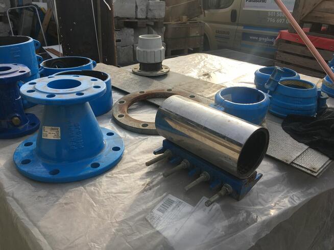 wodomierze, złączki, kształtki, opaski, zabezpieczenia do rur