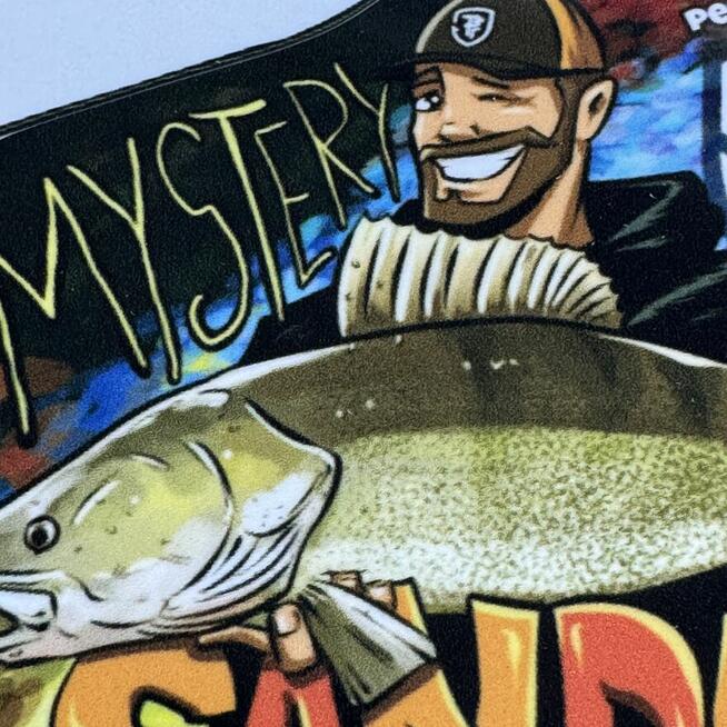 PREZENT DLA WĘDKARZA - Zestaw laminowanych naklejek 9 sztuk!