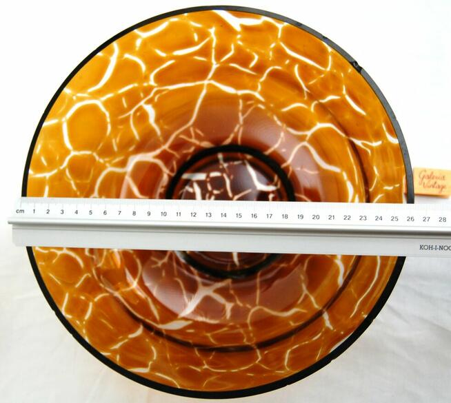 Misa, miska miodowe szkło, żółe, polskie szkło PRL, vintage