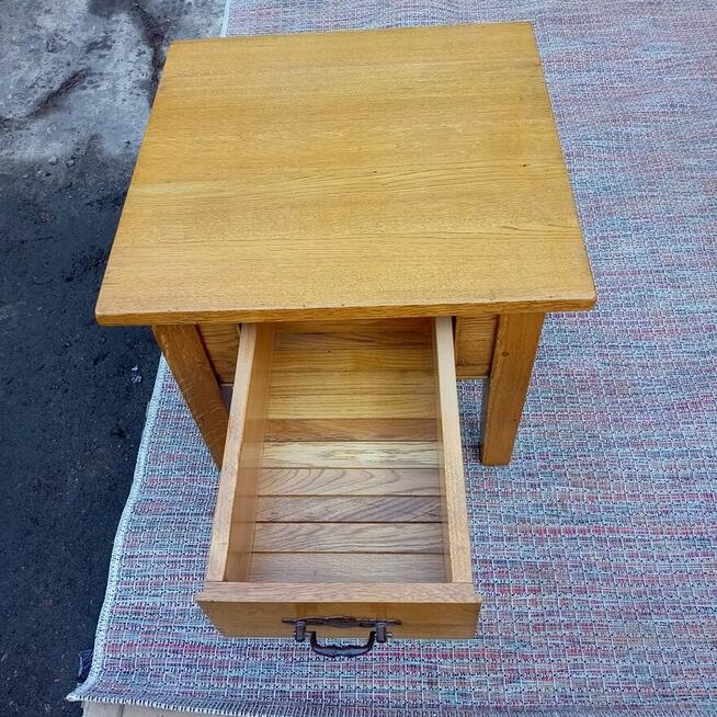 Stolik Drewniany Mini z szufladą