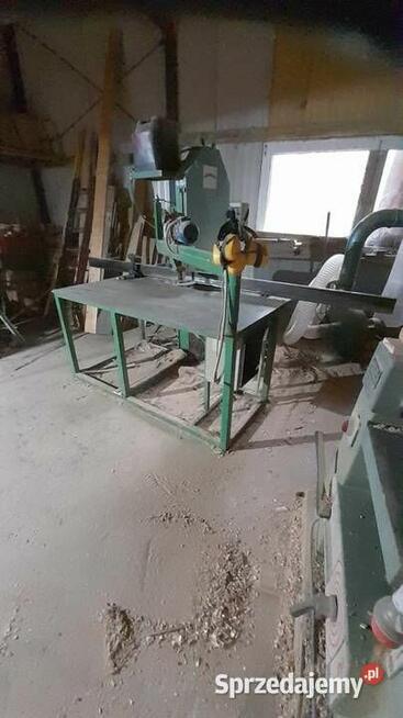 Trak taśmowy pionowy obrzynarka oflisiarka Piła ze stołem