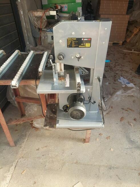 Używana Piła Taśmowa BAUMR BMR-PT500 500W ze Stołem Rolkowym