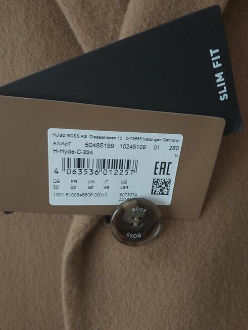 Nowy płaszcz męski Hugo Boss