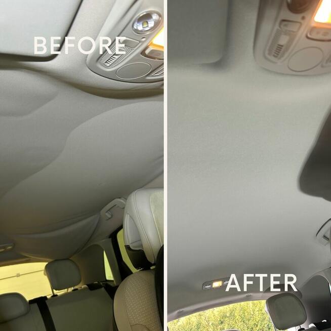 Naprawa podsufitki po wystrzale kurtyn bocznych