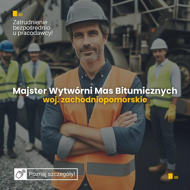 Majster Wytwórni Mas Bitumicznych, zachodniopomorskie