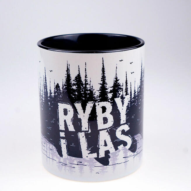 Wyjątkowy PREZENT na święta dla WĘDKARZA kubek RYBY I LAS