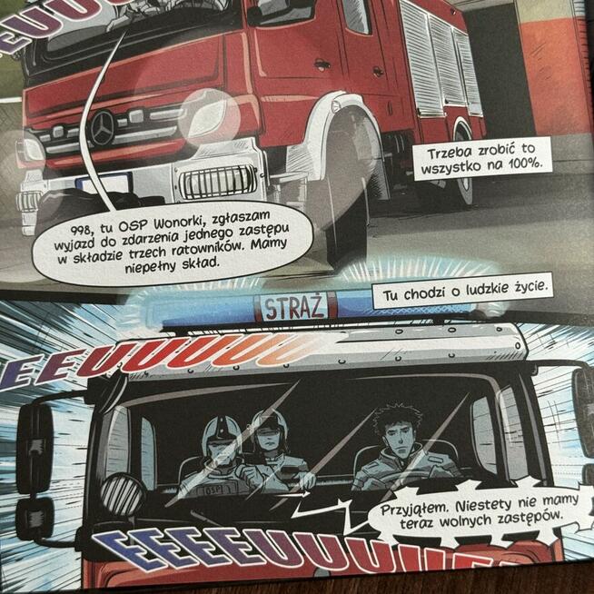 NOWOŚĆ! Komiks STRAŻACY o strażakach OSP TWARDA OPRAWA