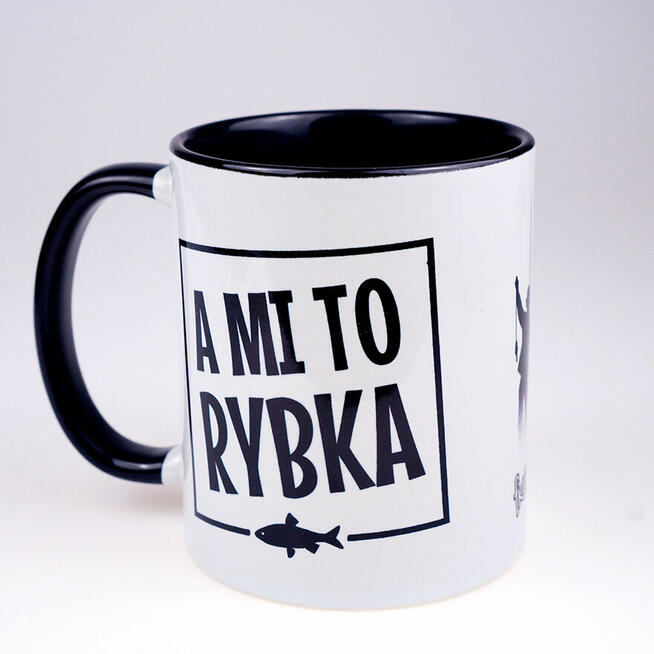 Wyjątkowy PREZENT na święta dla WĘDKARZA kubek A MI TO RYBKA