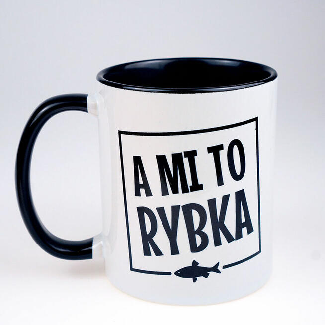 Wyjątkowy PREZENT na święta dla WĘDKARZA kubek A MI TO RYBKA