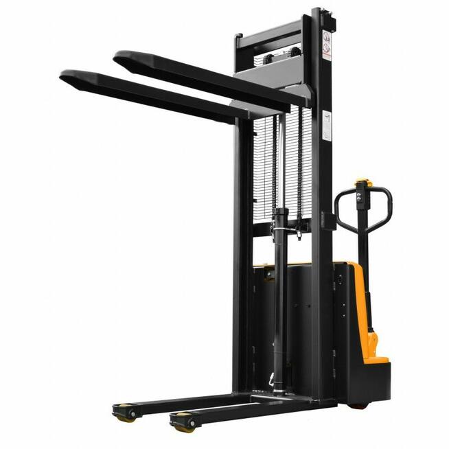 Nowy wózek elektryczny paletowy masztowy z ładowarką 1200kg