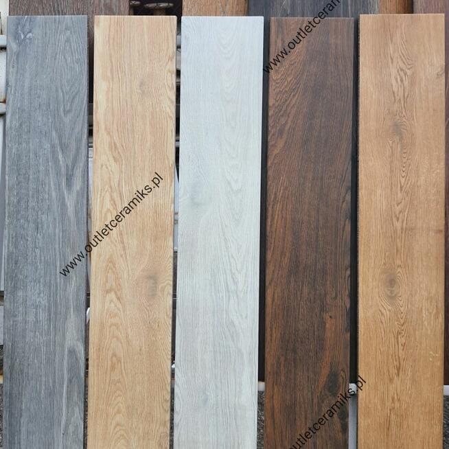 Płytki łazienkowe szare drewnopodobne 60x11 Giornata grigio