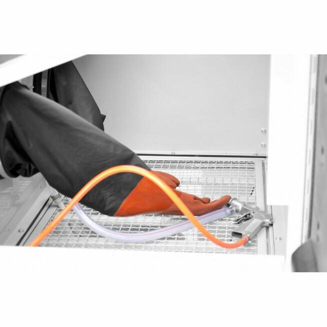 Piaskarka kabinowa 220L + PISTOLET + DYSZE GW24! GÓRNY ZAŁAD