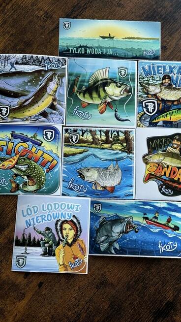 Naklejki laminowane na łódź ponton samochód WĘDKARSKIE