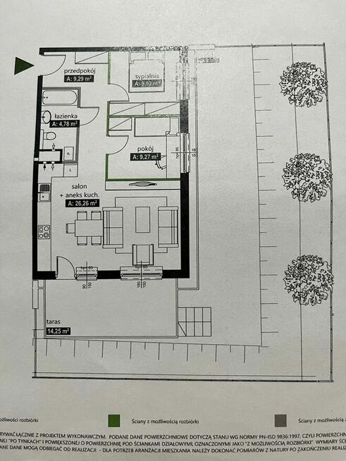 Na sprzedaż 3 pokojowe mieszkanie, Ziębicka 14