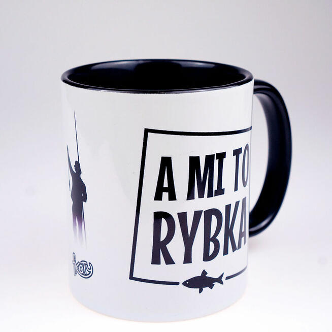 Wyjątkowy PREZENT na święta dla WĘDKARZA kubek A MI TO RYBKA