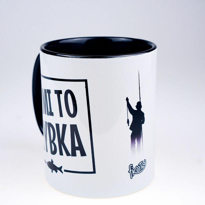 Wyjątkowy PREZENT na święta dla WĘDKARZA kubek A MI TO RYBKA