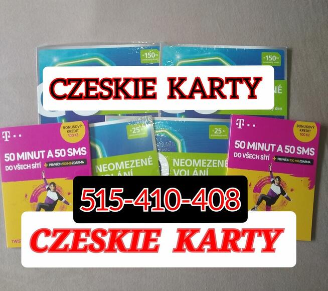 ZAREJESTROWANE KARTY SIM CZESKIE KARTY bez REJESTRACJI