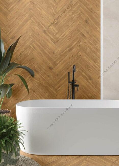 Płytki drewnopodobne podłogowe jodełka 60x11 Giornata gat.2