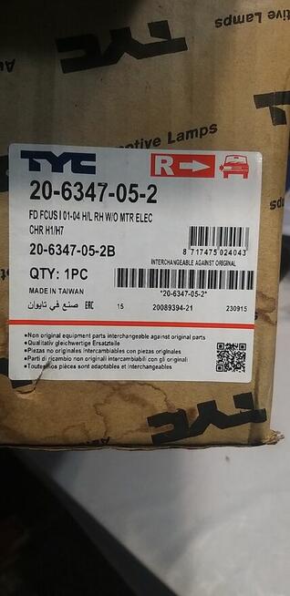 Lampa prawa przód ford focus kombii mk1 lift NOWA