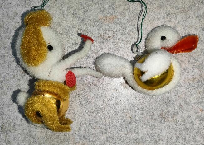 Bombki choinkowe , pajacyki , zawieszki choinkowe lata PRL