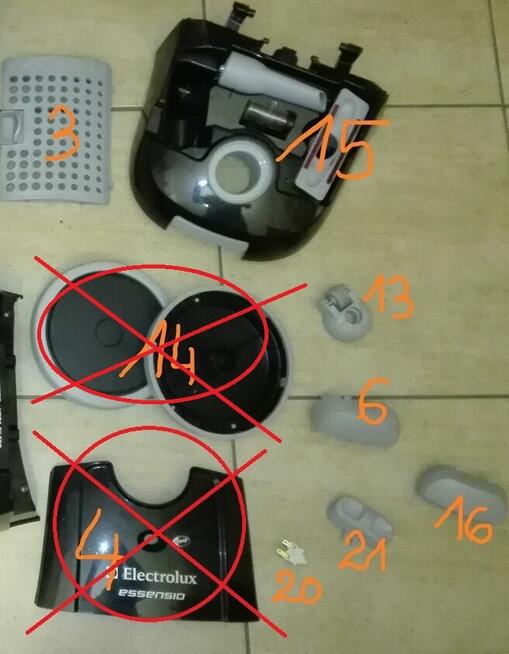 Electrolux Essensio ZEO5420 / odkurzacz -części!