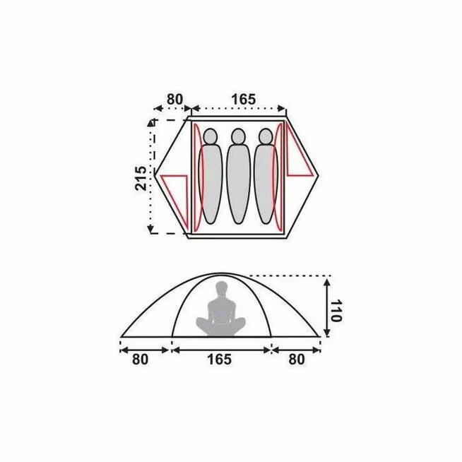 Namiot 3-osobowy Fjord Nansen Veig Pro III 3.5kg