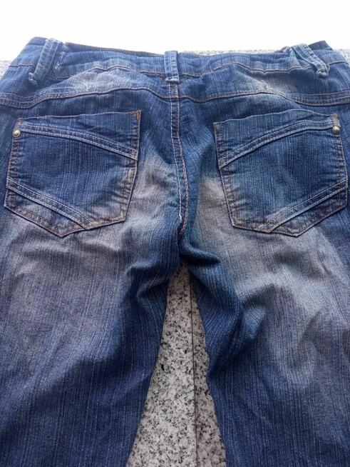 jeans damskie granatowe