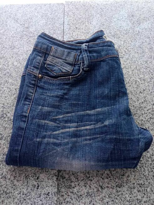 jeans damskie granatowe