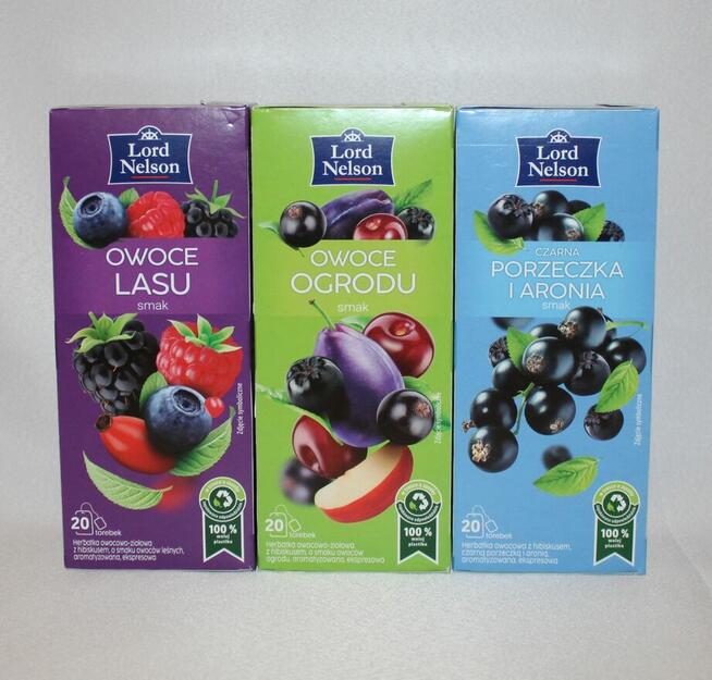 Herbata Lord Nelson - aronia leśne owoce ogrodu malina