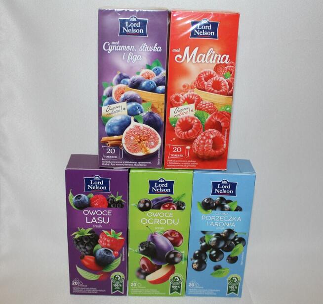 Herbata Lord Nelson - aronia leśne owoce ogrodu malina