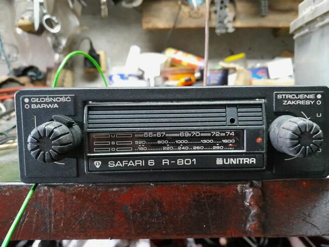 Radio Unitra R-801 Diora Safari 6 samochodowe retro PRL