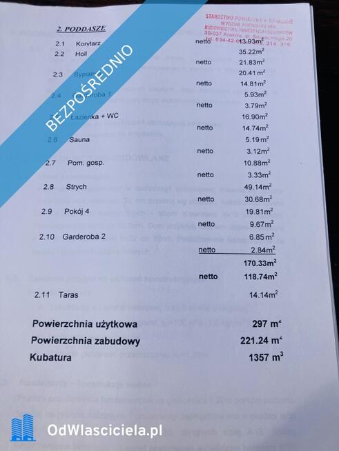 Sprzedam 300-metrowy dom w Budzyniu k/Kryspinowa