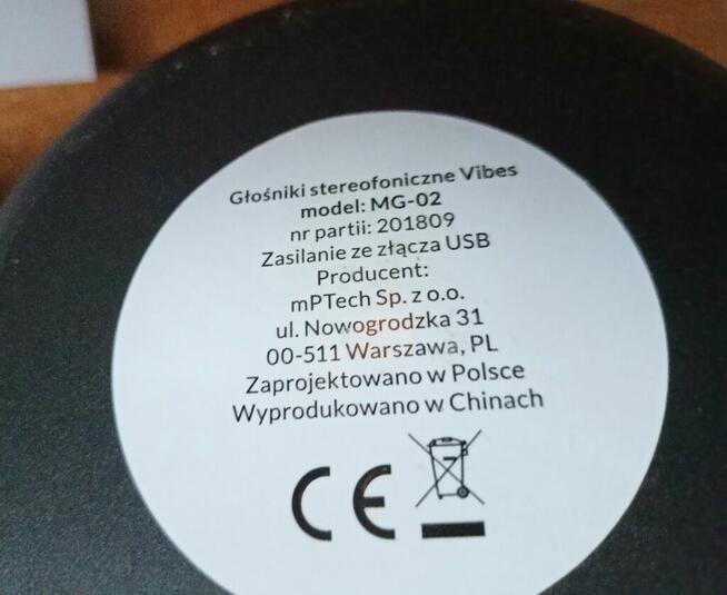 Głośniki stereofoniczne Vibes MG-02