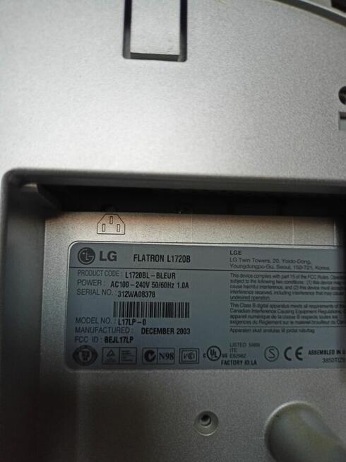 Monitor LG Flatron L1720B