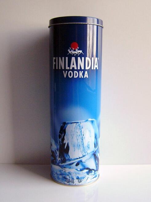 Puszka kolekcjonerska FINLANDIA metalowa tuba