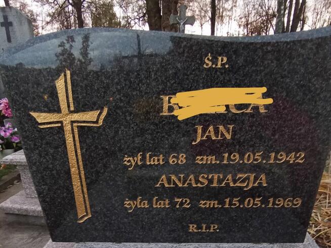 Malowanie liter nagrobkowych