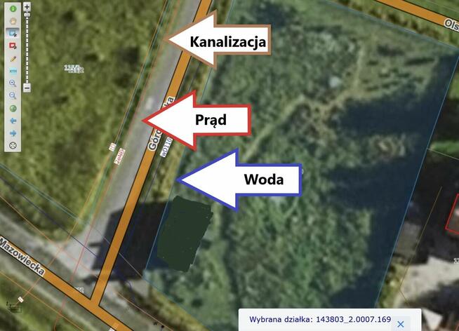 45 min od Warszawy (PKP, A2, S8), CPK 25 min., dz. budowlana