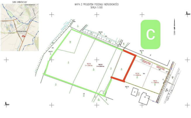 Działka rolno-budowlana Dziekaństwo gm. Komprachcice, Opolska
