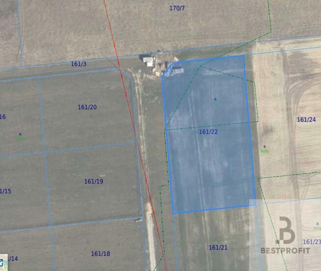 Działka inwestycyjna Jezierzany gm. Postomino, Nadmorska