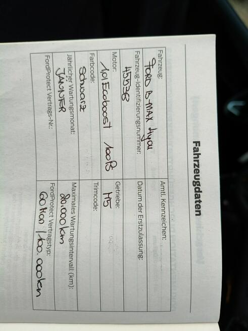 Ford B-Max 2015*Benzyna*Nowy rozrząd