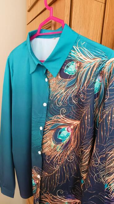 Bluzka koszulowa, nowa,XXL