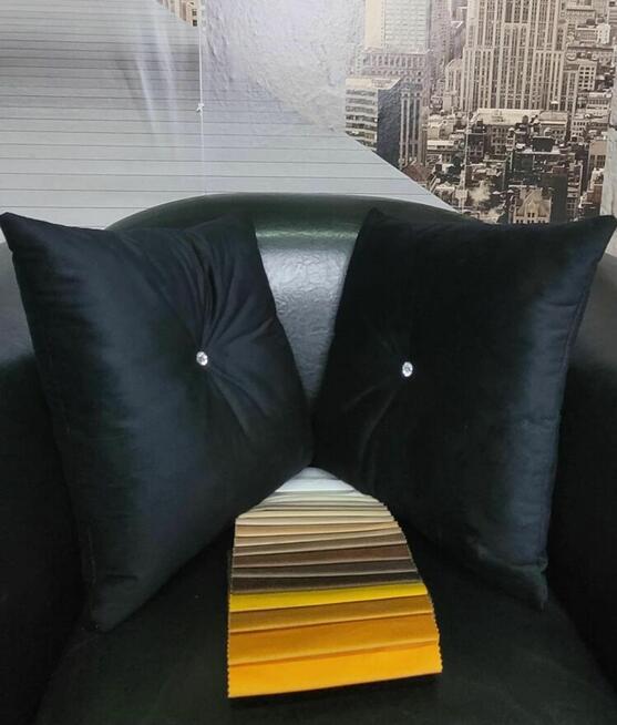 Poduszka dekoracyjna 45x45 z wypełnieniem glamour kryształ