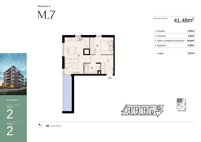 Nowe mieszkanie > 41,48 m2