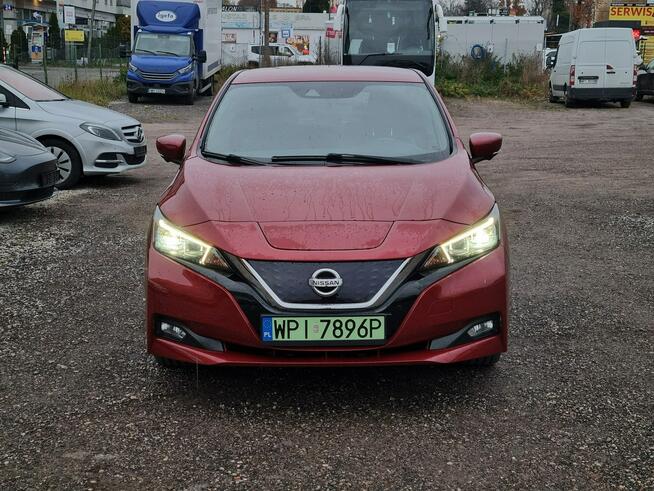Nissan Leaf Tekna Czerwony metalik BOSE LED Skóra Kamera Komfort i styl BDB SOH80%