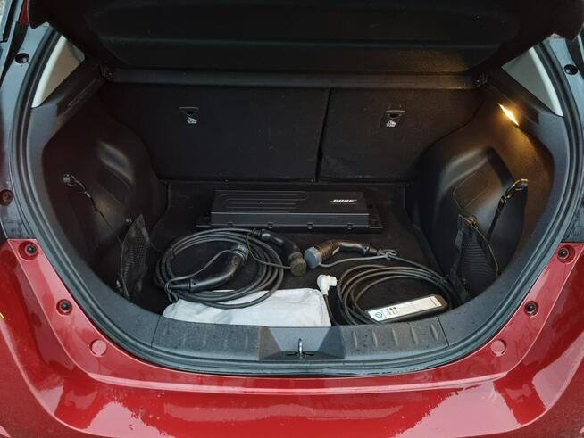 Nissan Leaf Tekna Czerwony metalik BOSE LED Skóra Kamera Komfort i styl BDB SOH80%
